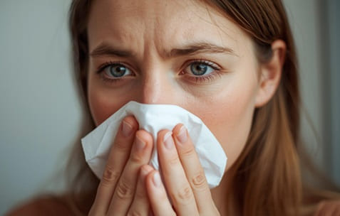 Können Augenringe durch Allergien entstehen? Ja, das ist mögich.